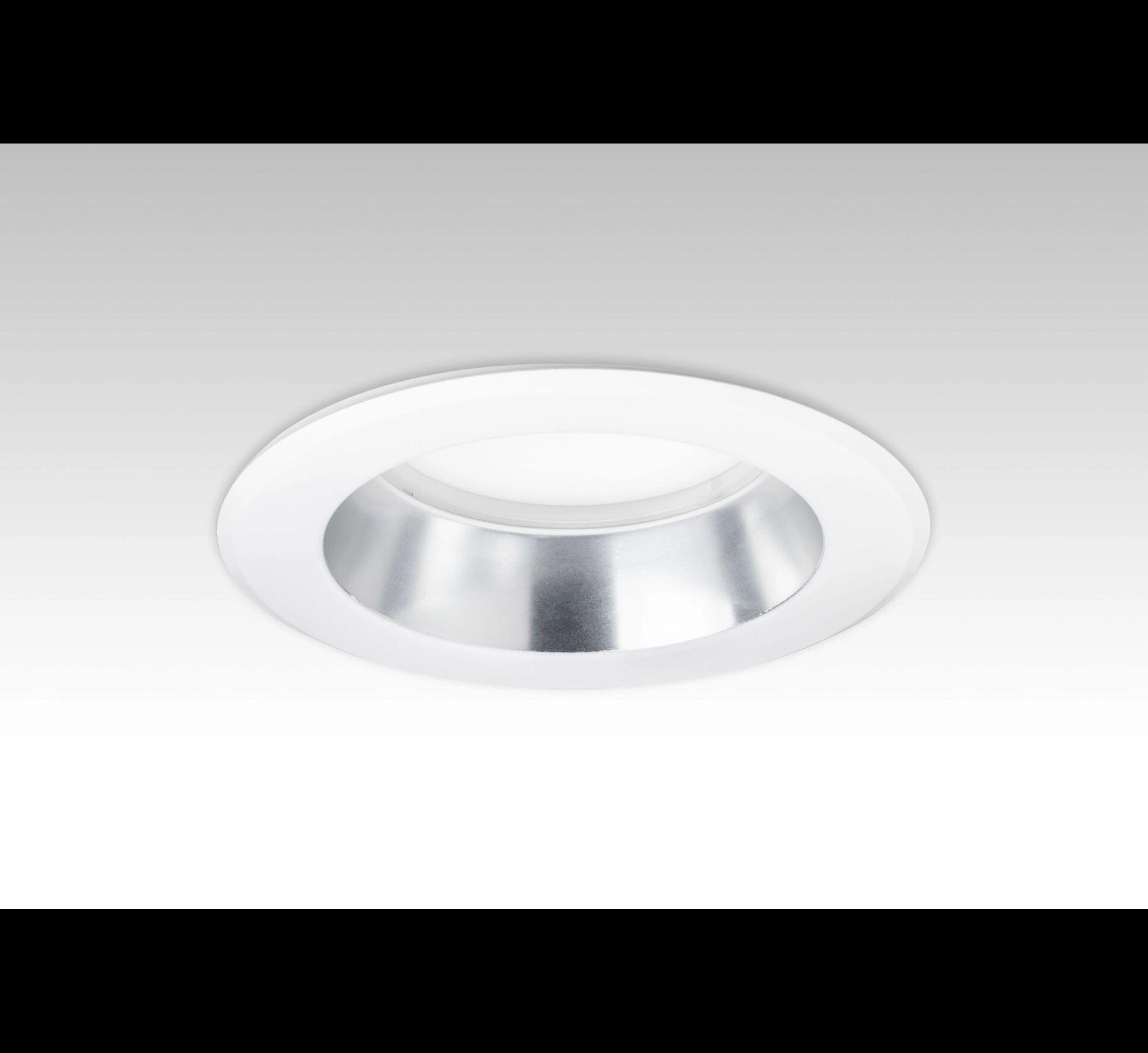 Diffuse Anodized Reflector w/White Flange for use with 6" LR6X Downlights.